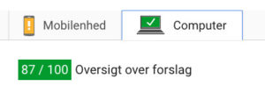 Google pagespeed