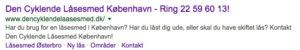 Dencyklendelåsemsed sitelinks